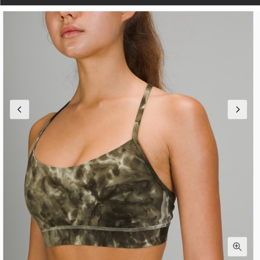 Lululemon flow y bra sage diamond dye